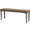 And Gray Wooden Dining Bench-Kirkland's Home Cheap