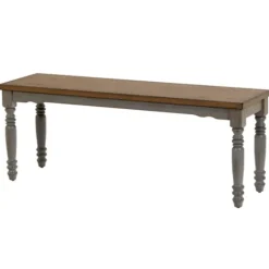 And Gray Wooden Dining Bench-Kirkland's Home Cheap