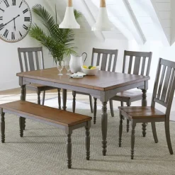 And Gray Wooden Dining Bench-Kirkland's Home Cheap