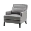 And Ivory Trim Upholstered Armchair-Kirkland's Home Sale