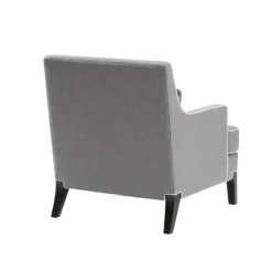 And Ivory Trim Upholstered Armchair-Kirkland's Home Sale