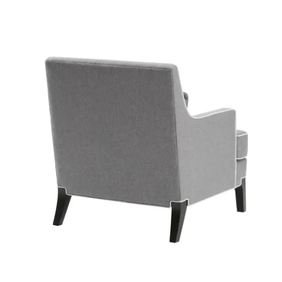 And Ivory Trim Upholstered Armchair-Kirkland's Home Sale