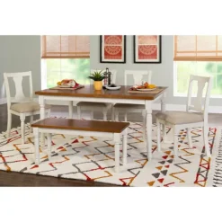 And Light Brown Wood 6-Pc. Dining Set-Kirkland's Home New