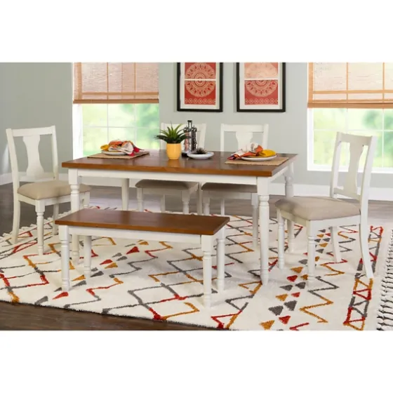 And Light Brown Wood 6-Pc. Dining Set-Kirkland's Home New