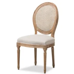 And Natural Cane Oval Back Dining Chair-Kirkland's Home Clearance