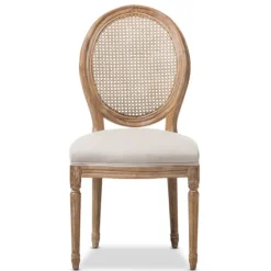 And Natural Cane Oval Back Dining Chair-Kirkland's Home Clearance