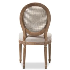 And Natural Cane Oval Back Dining Chair-Kirkland's Home Clearance