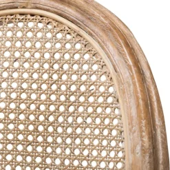 And Natural Cane Oval Back Dining Chair-Kirkland's Home Clearance