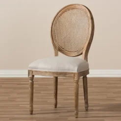 And Natural Cane Oval Back Dining Chair-Kirkland's Home Clearance
