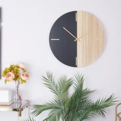 And Natural 2-Tone Wood Wall Clock-Kirkland's Home Online