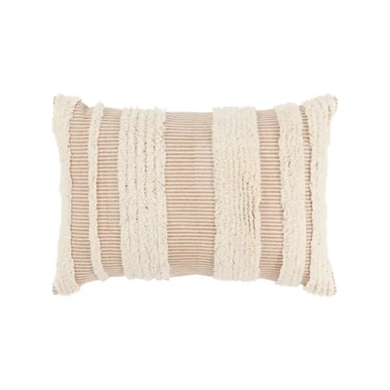 And Natural Tufted Stripes Lumbar Pillow-Kirkland's Home New
