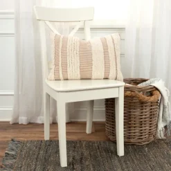 And Natural Tufted Stripes Lumbar Pillow-Kirkland's Home New