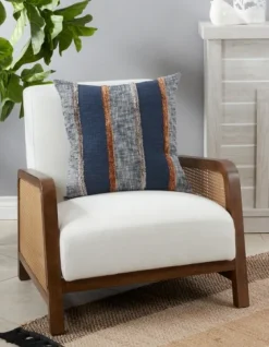 And Orange Vertical Stripe Throw Pillow-Kirkland's Home Discount