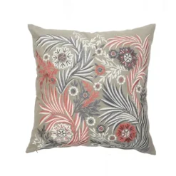 And Pink Feather Garden Cotton Pillow-Kirkland's Home Hot