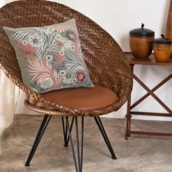 And Pink Feather Garden Cotton Pillow-Kirkland's Home Hot