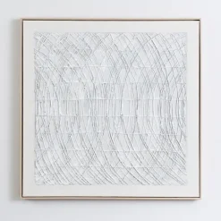And Silver Abstract Lines Framed Art-Kirkland's Home New