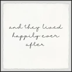 And They Lived Happily Framed Art Print-Kirkland's Home Best Sale