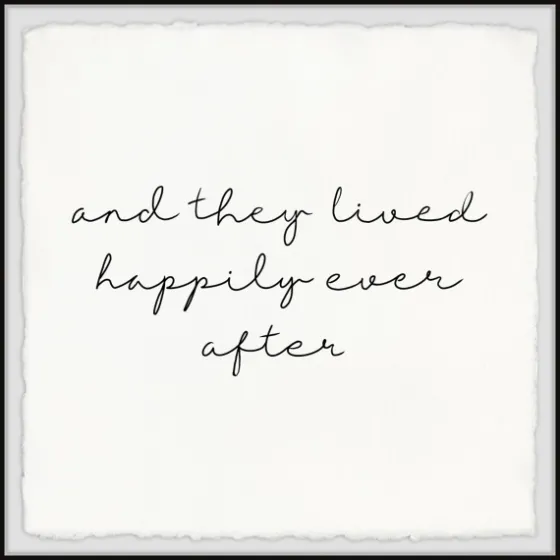 And They Lived Happily Framed Art Print-Kirkland's Home Best Sale