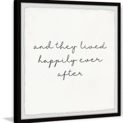 And They Lived Happily Framed Art Print-Kirkland's Home Best Sale