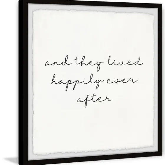 And They Lived Happily Framed Art Print-Kirkland's Home Best Sale