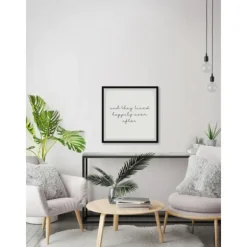 And They Lived Happily Framed Art Print-Kirkland's Home Best Sale