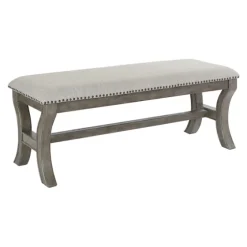 And Wash Nailhead Trim Bench-Kirkland's Home Online