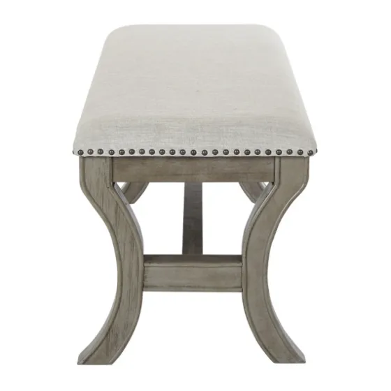 And Wash Nailhead Trim Bench-Kirkland's Home Online