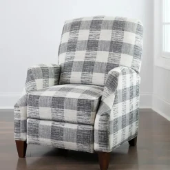 And White Buffalo Check Recliner-Kirkland's Home Clearance