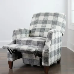 And White Buffalo Check Recliner-Kirkland's Home Clearance