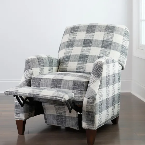 And White Buffalo Check Recliner-Kirkland's Home Clearance