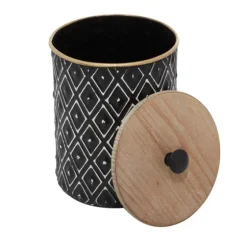 And White Embossed Diamond Jars, Set Of 2-Kirkland's Home Cheap