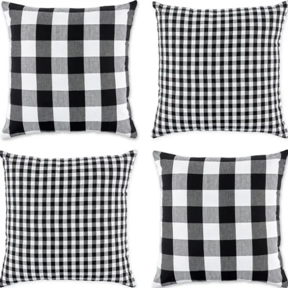 And White Gingham Pillow Covers, Set Of 4-Kirkland's Home Flash Sale