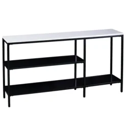 And White Multi-Level Console Table-Kirkland's Home Discount