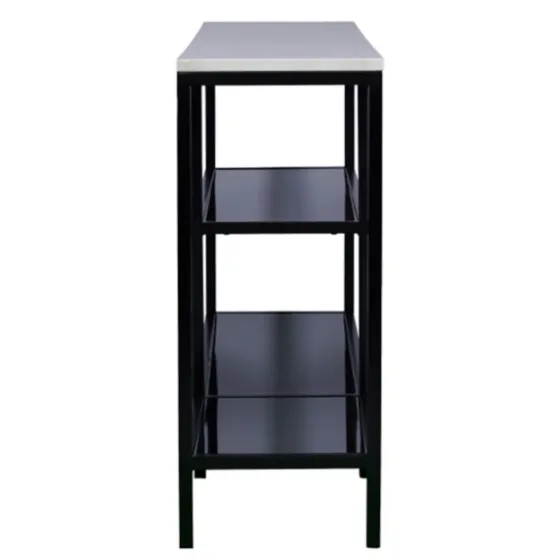 And White Multi-Level Console Table-Kirkland's Home Discount