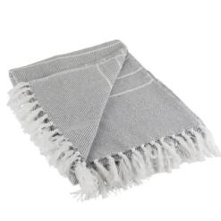 And White Thin Stripe Throw-Kirkland's Home Hot