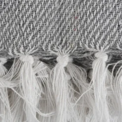 And White Thin Stripe Throw-Kirkland's Home Hot