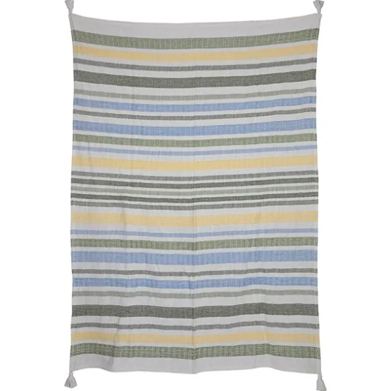 And Yellow Stripe Throw Blanket-Kirkland's Home Cheap