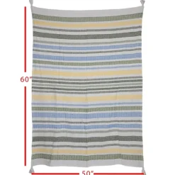 And Yellow Stripe Throw Blanket-Kirkland's Home Cheap