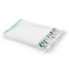 Angel Blue Shibori Slab Fringe Throw-Kirkland's Home Hot