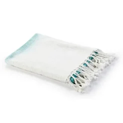 Angel Blue Shibori Slab Fringe Throw-Kirkland's Home Hot
