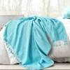 Angel Checkered Weave Fringe Throw-Kirkland's Home Flash Sale