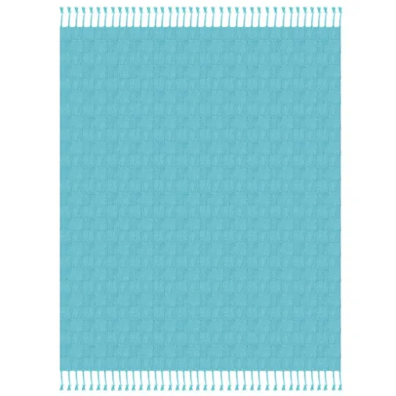 Angel Checkered Weave Fringe Throw-Kirkland's Home Flash Sale