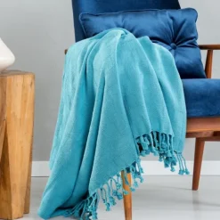Angel Checkered Weave Fringe Throw-Kirkland's Home Flash Sale