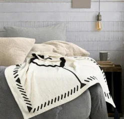 Anna Black And White Diamond Throw-Kirkland's Home Flash Sale