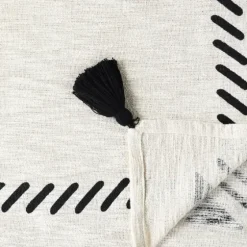 Anna Black And White Diamond Throw-Kirkland's Home Flash Sale