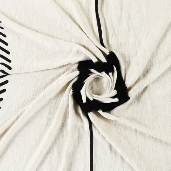 Anna Black And White Diamond Throw-Kirkland's Home Flash Sale