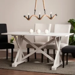 Annalise Distressed Farmhouse Dining Table-Kirkland's Home New