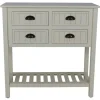 Antique Beadboard 4-Drawer Console Table-Kirkland's Home Cheap