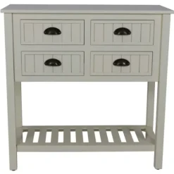 Antique Beadboard 4-Drawer Console Table-Kirkland's Home Cheap