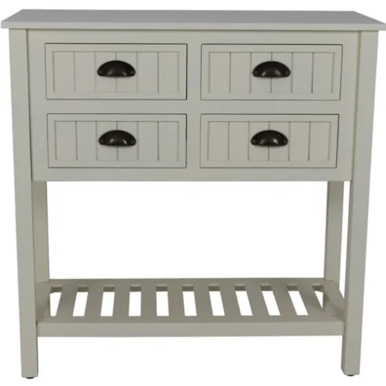 Antique Beadboard 4-Drawer Console Table-Kirkland's Home Cheap
